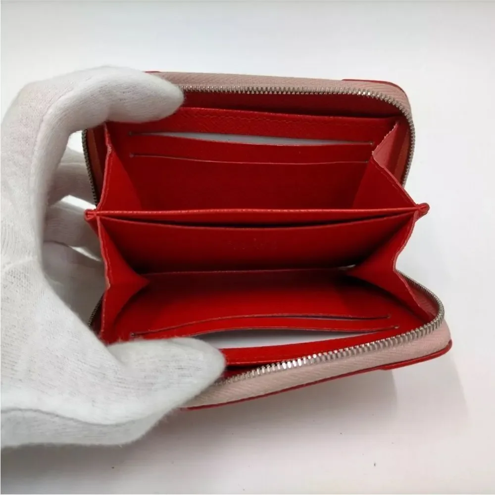 Louis Vuitton Epi Blooming Corners Zippy Coin Purse Rose Ballerine Coquelicot